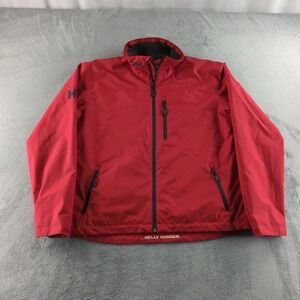 Helly Hansen Jacket Mens XL Red Fleece Lined Softshell Sailing Coat Waterproof